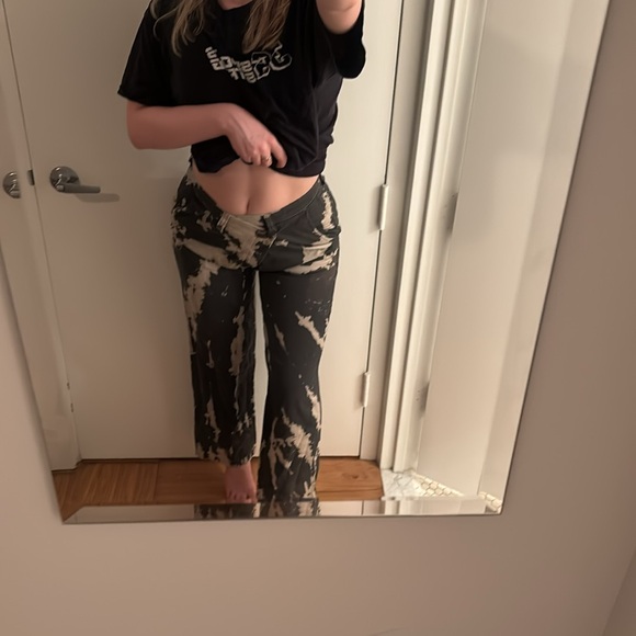 Reformation Pants - One of a kind reformation vintage tie dye cross button fly pants